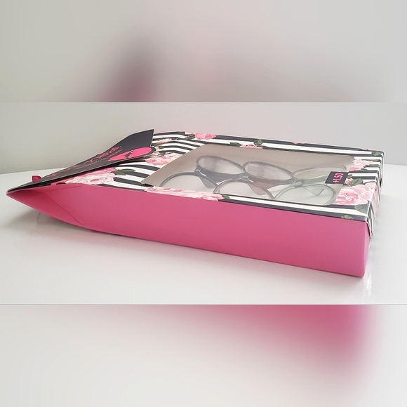 Betsy Johnson 3pk Classic Readers Reading Glasses +1.50 NEW Black Green Tortoise - Picture 3 of 4